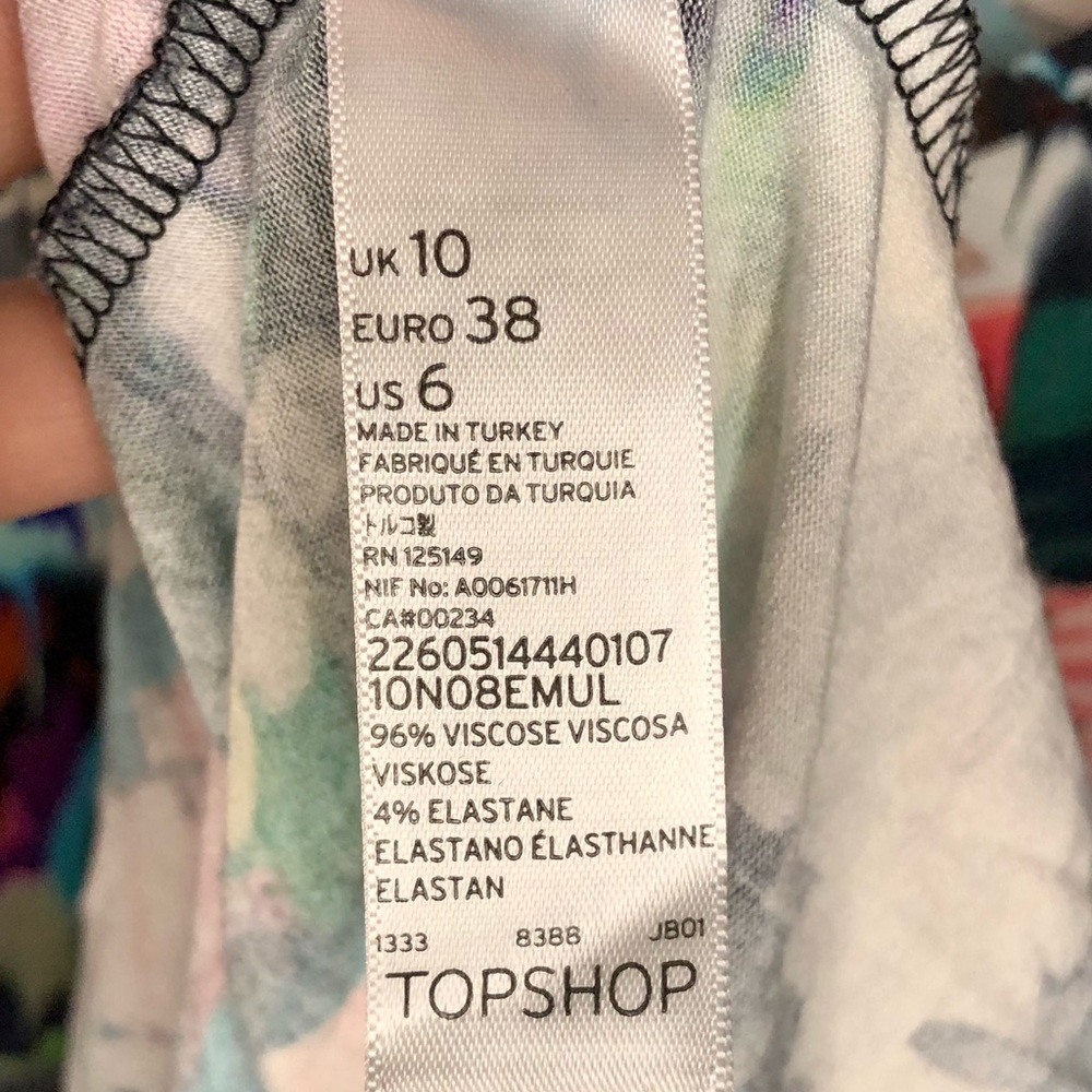 TOPSHOP Multi-color dress US 6 - Picture 3 of 5
